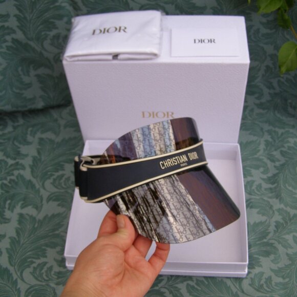 NEW Dior Club Oblique Visor FULL SET AUTHENTIC - Picture 11 of 12